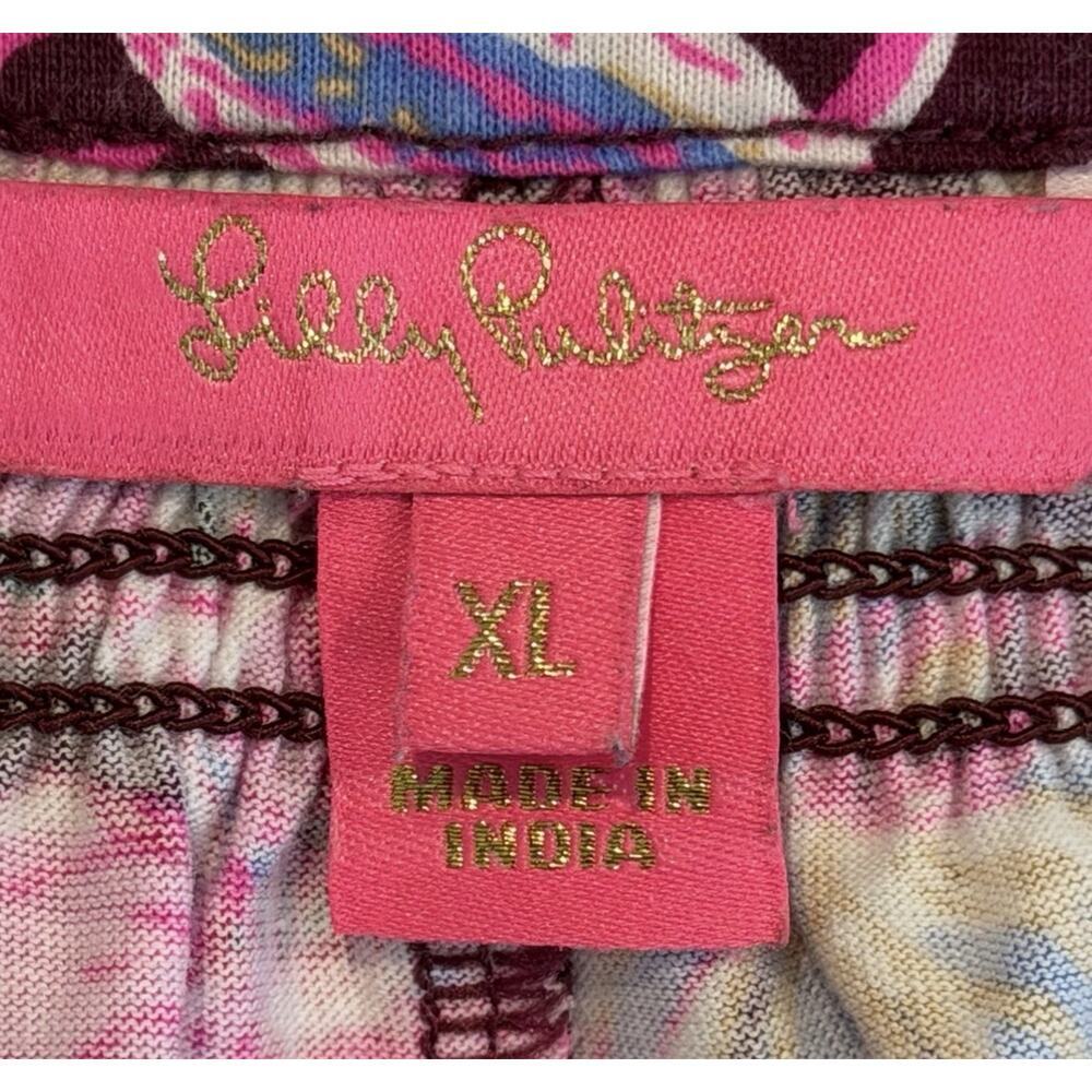 Lilly Pulitzer Amarena Cherry Tropical With A Twist Norris Button Print Dress XL - Picture 7 of 13